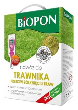 Nawóz do trawnika przeciw żółknięciu BIOPON 5kg