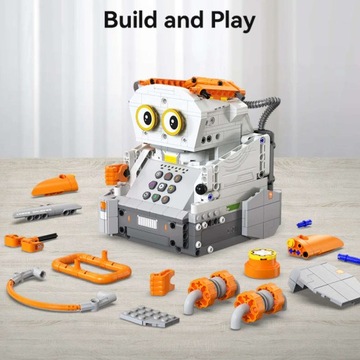 CADA BLOCKS ТВОРЧЕСКИЙ РОБОТ PICCASBOT ДЛЯ ПРОГРАММИРОВАНИЯ 461 ЭЛ. КОНТРОЛИРУЕМЫЙ