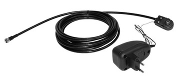 Gotowy 3m kabel + zasilacz regulowany do anteny TV