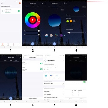 Светодиодная лента 7,5M RGB 5050 WiFi ПРИЛОЖЕНИЕ ДЛЯ ДИСТАНЦИОННОГО УПРАВЛЕНИЯ TUYA MUSIC TIMER KIT 12V