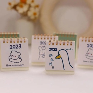 Desk Calendar Easy Store Standing Accurate Anti-rust Mini Desk Calendar