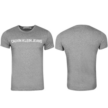 Koszulka T-shirt męski okrągły dekolt Calvin Klein Jeans r. M