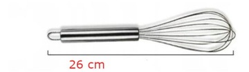 Trzepaczka ubijaczka ubijak do jajek stal 26 cm