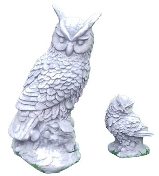 Figury figurki ogrodowe betonowe sowa ozdoba deco