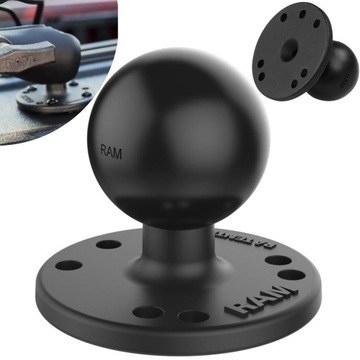 RAM Mount Okrągła Podstawa Montażowa z Kulą w Rozmiarze C 1.5