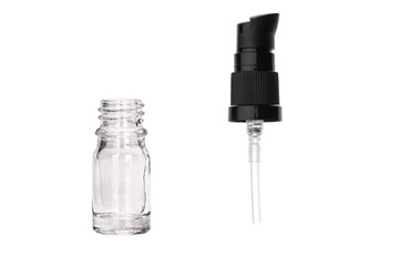 Butelka szklana bezbarwna 10 ml z pompką [2]