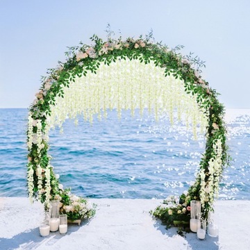 12 ИСКУССТВЕННЫХ ИЗДЕЛИЙ ВИСТЕРИ ДЛЯ СВАДЬБЫ И УКРАШЕНИЯ ДОМА