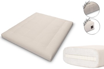 Materac 180x200 naturalny z lateksem - Futon Pascall Medium Latex Ecru