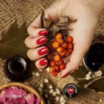Semilac 401 Raspberry Wine UV LED гибридный лак для ногтей 7 мл
