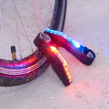 Chwyty rowerowe MTB Kierownica Kierunkowskazy LED Flash Uchwyt rowerowy Czerwone światło