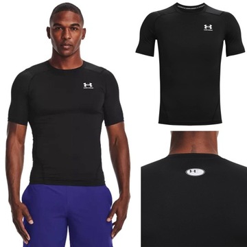 Koszulka T-Shirt kompresyjny męski Under Armour Heat Gear 1361518 r. XXL