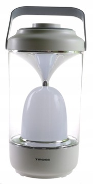 АККУМУЛЯТОРНАЯ КЕМПИНГОВАЯ ФОНАРЬ С ФУНКЦИЕЙ POWERBANK TIROSS TS1982 БЕЛАЯ