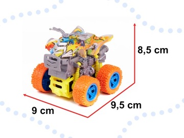Внедорожный монстр-трак с полным приводом, желтый 1:36