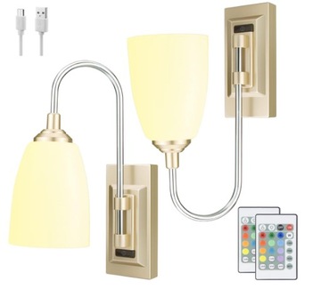 HONWELL lampa ścienna LED + pilot kinkiet