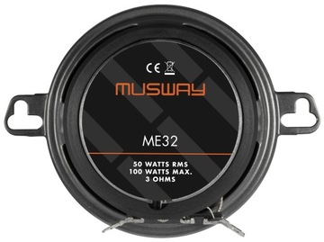 Musway ME32 Двухполосные автомобильные динамики 87 мм 8,7 см 50 Вт RMS 3 Ом