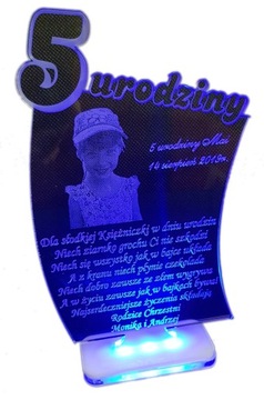 ОДИН ГОД, ДЕНЬ РОЖДЕНИЯ, ЮБИЛЕЙ 18 20 30 40 70 LED ФОТО