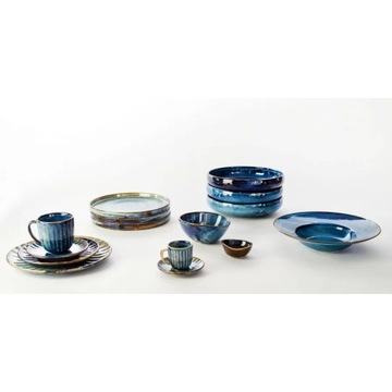 Блюдце для кофейной чашки DEEP BLUE Verlo и бутылочки для бульона