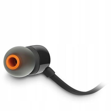 ПРОВОДНЫЕ НАУШНИКИ-ВКЛАДЫШИ С МИКРОФОНОМ JBL TUNE T110 BASS + КОРПУС ЧЕРНЫЙ