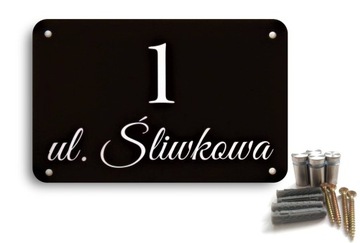 Tabliczka adresowa, na dom, ogrodzenie 30x20 20x30