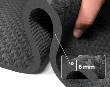 КОВРИК ДЛЯ ЙОГИ, ПРОТИВОСКОЛЬЗЯЩИЙ, КОВрик ДЛЯ ТРЕНИРОВОК, БОЛЬШОЙ, ПРОЧНЫЙ, УДОБНЫЙ