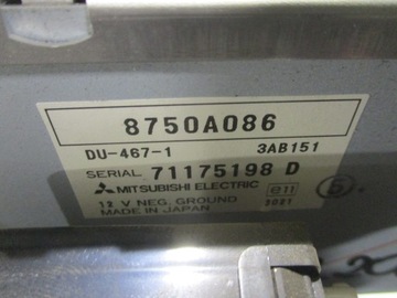 DISPLEJ PANEL OBRAZOVKA AUTORÁDIO MITSUBISHI L200 IV 8750A086