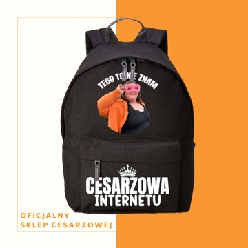 Plecak Cesarzowa Internetu Czarny różne wzory