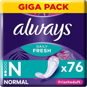Always Daily Fresh Flexistyle, гигиенические прокладки со свежим запахом 76 шт.