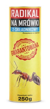 RADIKAL granulowana trutka na MRÓWKI do posypywania 250 g solniczka