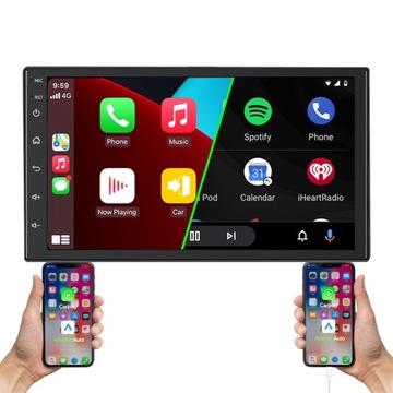 АВТОМОБИЛЬНОЕ РАДИО ANDROID 1DIN 7 ДЮЙМОВ CARPLAY ANDROID AUTO DSP WIFI 2 ГБ/64 ГБ