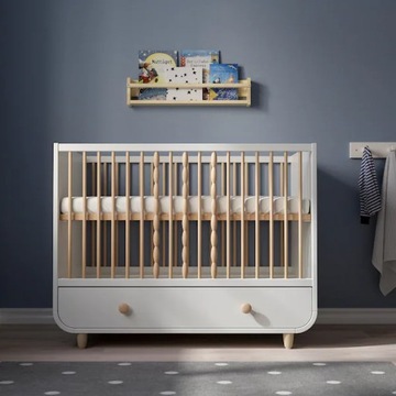 ИКЕА МЮЛЛРА Кровать с ящиком белый 60х120 см