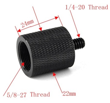 Переходная резьба с 5/8 дюйма на 1/4 микрофонной стойки