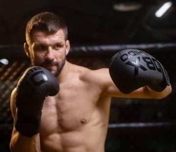 БУШИДО ТРЕНИРОВОЧНЫЕ СПАРИНГОВЫЕ БОКСЕРСКИЕ ПЕРЧАТКИ ACTIVE CLIMA 14 УНЦИЙ ЧЕРНЫЕ