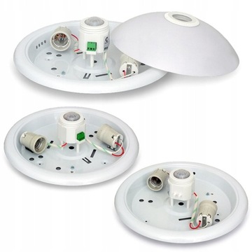 ПОТОЛОЧНЫЙ СВЕТИЛЬНИК С ДАТЧИКОМ ДВИЖЕНИЯ 2x LED E27