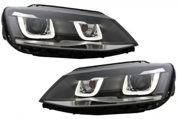 Reflektory LED do VW Jetta Mk6 VI 2011-2017 GTI 3D U Bi-Xenon Design