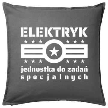 ELEKTRYK DLA ELEKTRYKA PRĄD poduszka 50x50 prezent