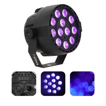 ULTRAFIOLET Reflektor LED PAR DMX 512 strobo