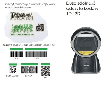 Czytnik kodów kreskowych 2D QR Aztec mega szybki