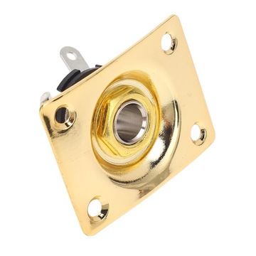 GNIAZDO JACK 6,3MM DO GITARY METAL ZŁOTY