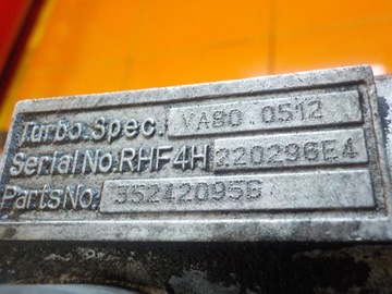 CHRYSLER VOYAGER 2.8 CRD 06R 150KM VM28C TURBÍNA TURBO 35242095G