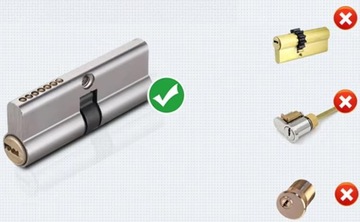 УМНАЯ ВСТАВКА ДЛЯ ЗАМКА 70 ММ РУЧКА ЦИЛИНДР PIN BLUETOOTH RFID TUYA