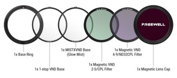Комплект магнитных фильтров VND - FREEWELL - 77мм