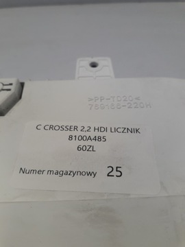 PŘÍSTROJOVÁ DESKA CITROEN OE 8100A485