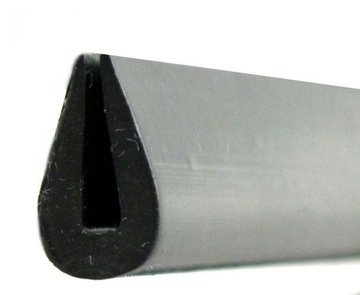 Краевая полоса черная резина ПВХ толщиной 0,5 мм, малая тонкая обложка для здоровья и безопасности