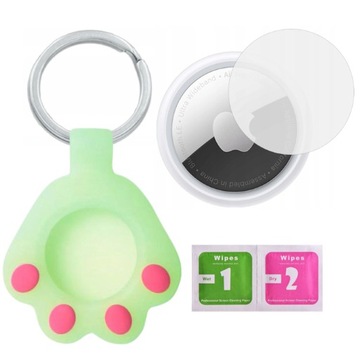 SILIKONOWE ETUI BRELOK CASE DO APPLE AIRTAG +FOLIA