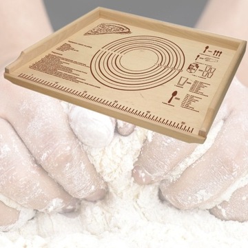 БОЛЬШОЙ ДЕРЕВЯННЫЙ СТОЛ ИЗ БУКА РАЗМЕРОМ 69x48 СМ