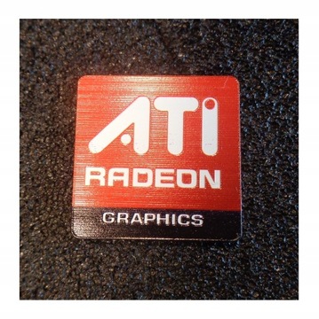 ATI RADEON GRAPHICS LOGO wypukłe 25 x 25 mm 498b