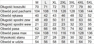 PIŻAMA MĘSKA bawełniana krótki rękaw długie spodnie polska produkcja XL