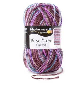 Włóczka kolorowa BRAVO COLOR col 2086 melanż ombre