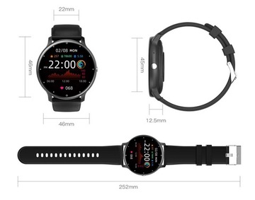 SMARTWATCH zegarek SMARTBAND do IPHONE HUAWEI PULSOMETR KROKOMIERZ AMOLED