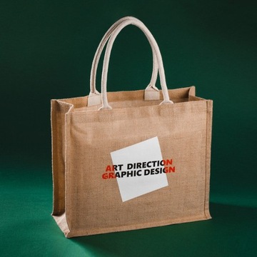 Джутовая сумка-шоппер Natural Shopper, бежевая